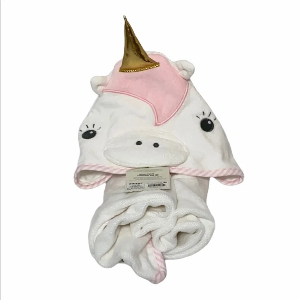 NWT Infant Unicorn Horn Cloud Island True Bath Towel